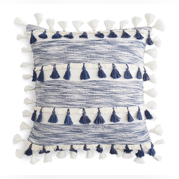 SKY Space Dye Tassel Decorative Pillow, 20" × 20"100% Exclusive Bloomingdale’s - Picture 1 of 7